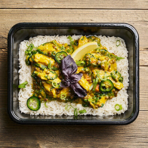Gele Curry met rijst