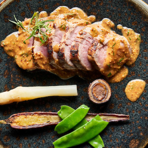 Filet de porc à la moutarde en grain