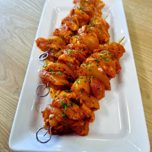 Bruschetta kipspiesje