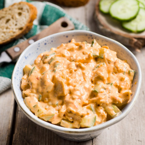 Kipsalade met thousand islands saus
