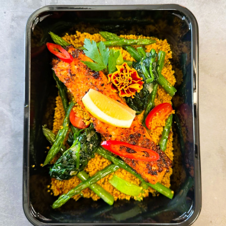 Zalm bruchetta taboulet