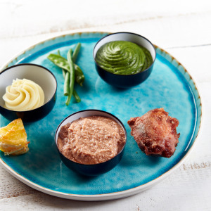 Getextureerde varkenskarbonade