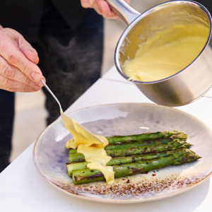 Gegrilde asperges met...