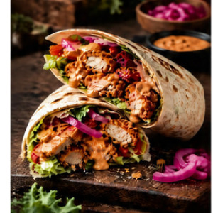 Crispy Diablo Chicken Wrap